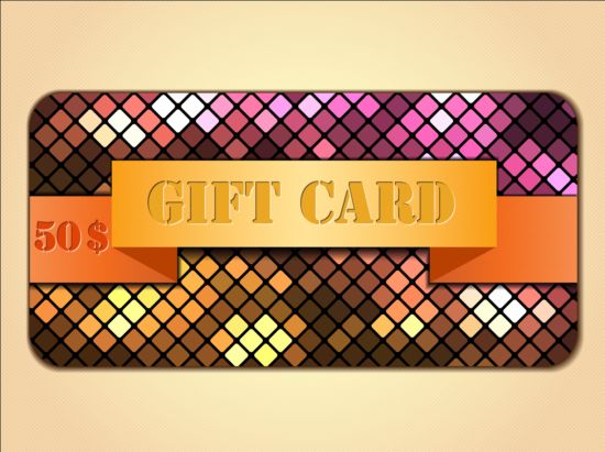 Fashion gift card template vectors 09 gift fashion card   