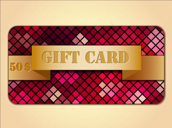 Fashion gift card template vectors 08 gift fashion card   