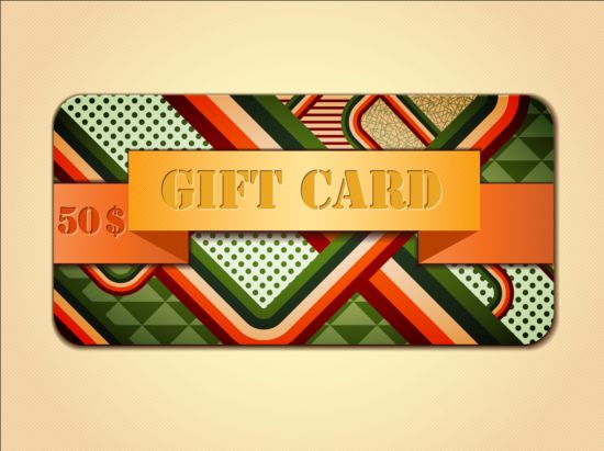 Fashion gift card template vectors 06 gift fashion card   