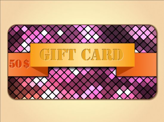 Fashion gift card template vectors 03 gift fashion card   