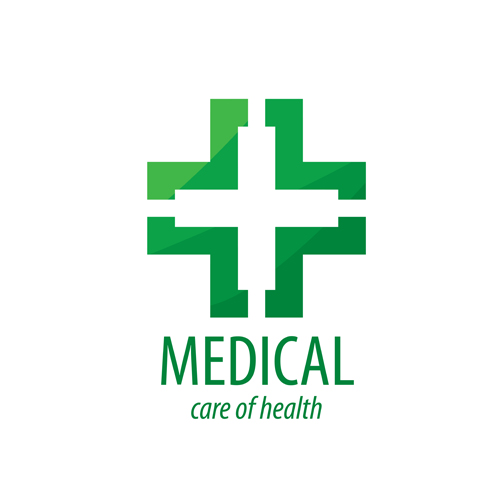 Green medical health logos design vector 14 logos health Green medical   