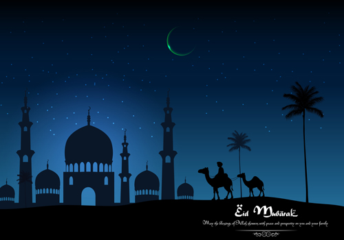 Vector Eid mubarak background graphics 10 Mubarak graphics background   