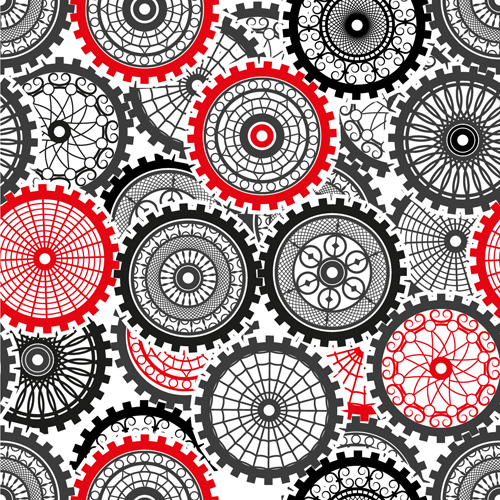 Seamless pattern gears vector 02 seamless pattern gears   