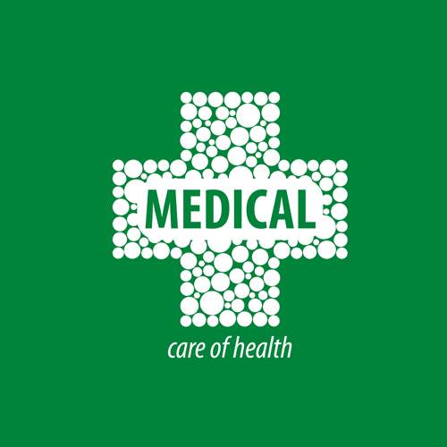 Green medical health logos design vector 13 logos health Green medical   