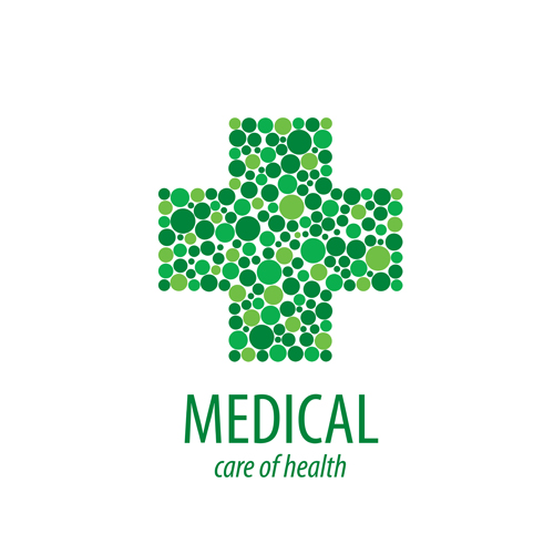 Green medical health logos design vector 12 logos health Green medical   