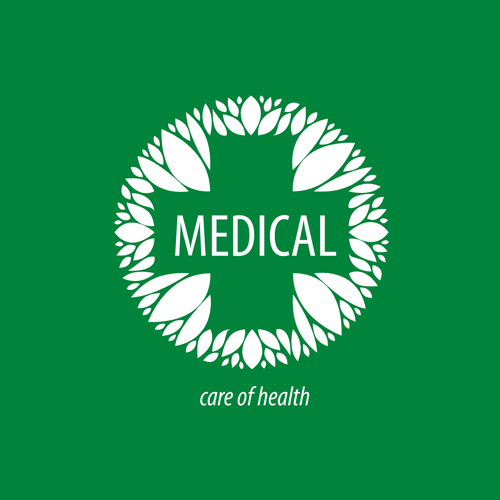 Green medical health logos design vector 11 logos health Green medical   