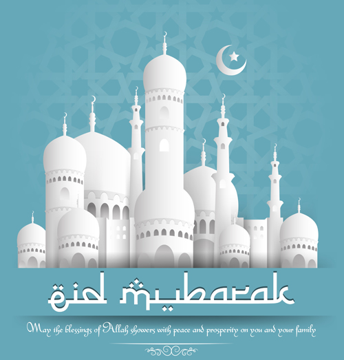 Vector Eid mubarak background graphics 04 Mubarak graphics background   