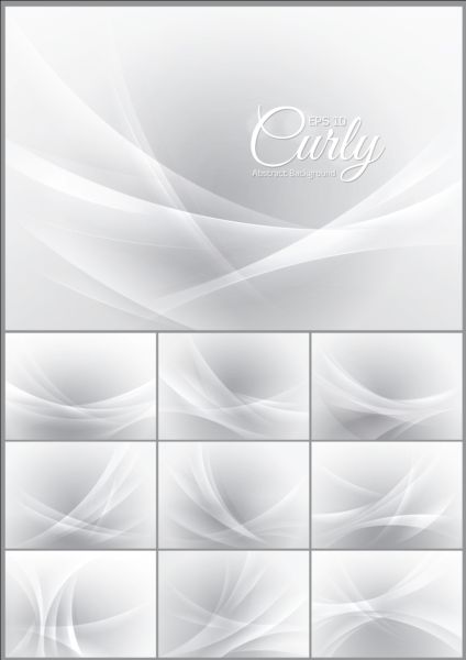 White curly abstract vector background white curly background abstract   