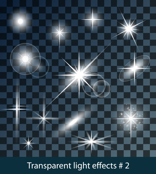 Transparent light effects vector illustration 02 transparent light effects   