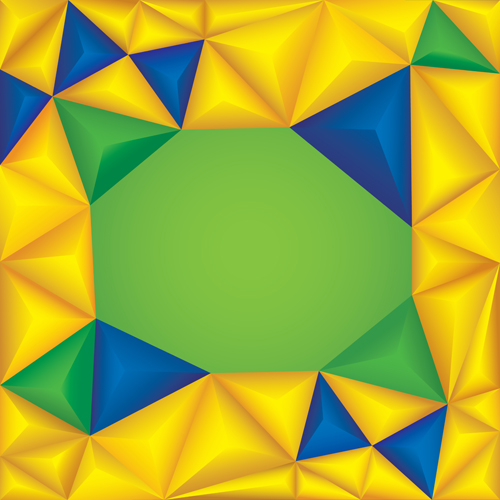 3D polygonal background art vector 10 polygonal background   