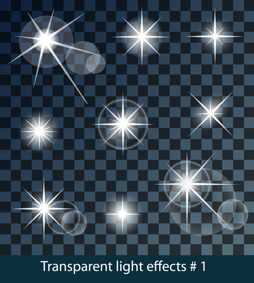 Transparent light effects vector illustration 01 transparent light effects   