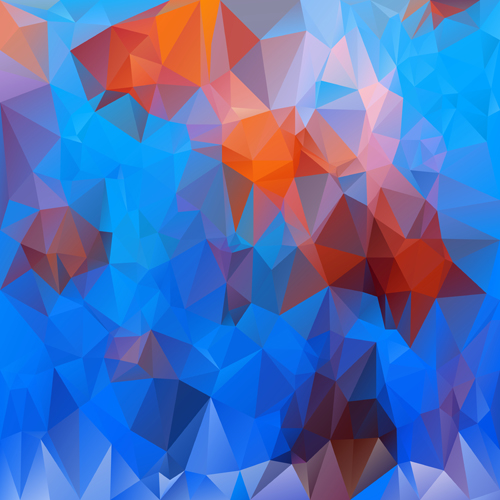 3D polygonal background art vector 09 polygonal background   