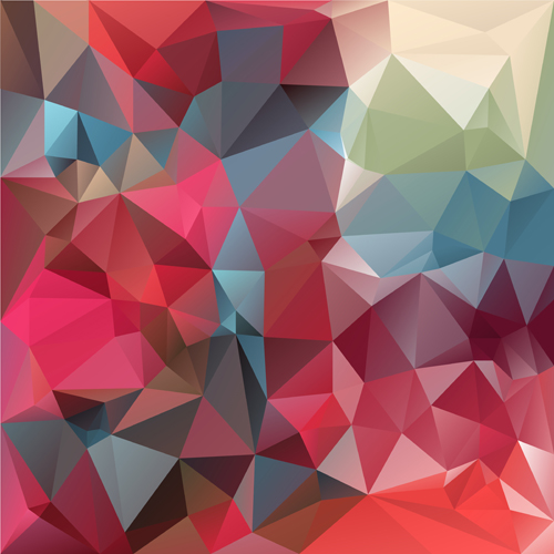 3D polygonal background art vector 08 polygonal background   