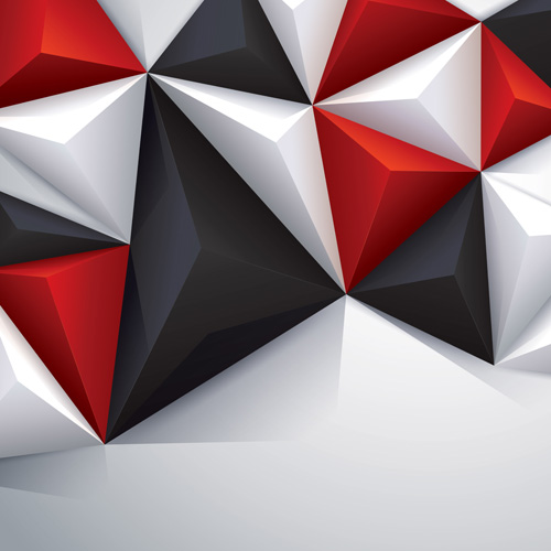 3D polygonal background art vector 06 polygonal background   