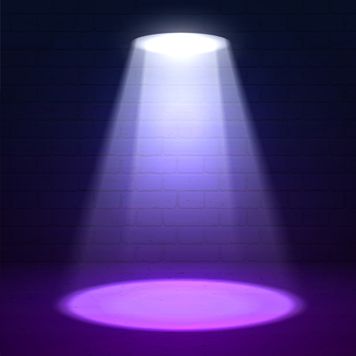 Purple spotlights with wall background vector 04 infographic creative business   