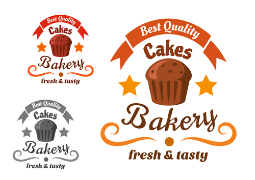 Bakery and pastry shop labels vector 04 shop pastry labels bakery   