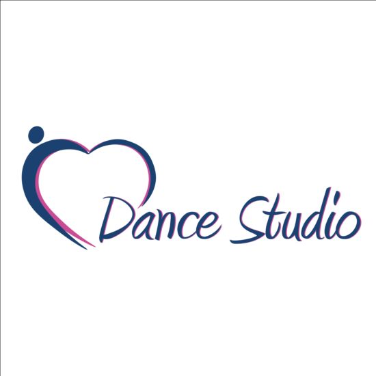 Set of dance studio logos design vector 14 studio logos dance   