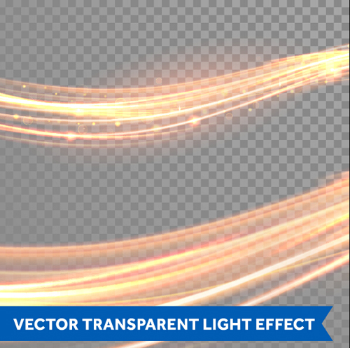 Transparent light effect illustration set vector 05 transparent light illustration effect   