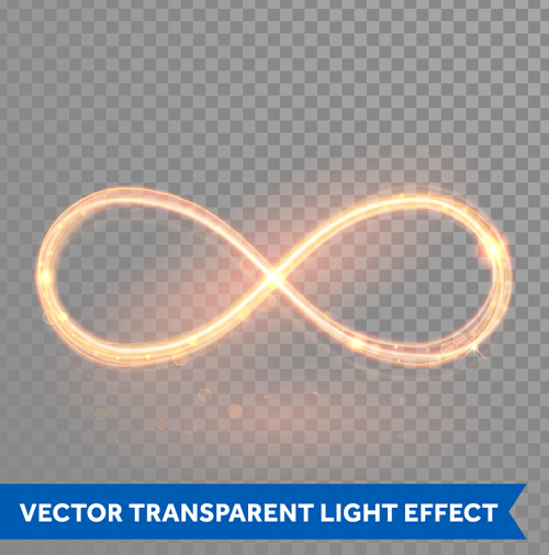 Transparent light effect illustration set vector 15 transparent light illustration effect   