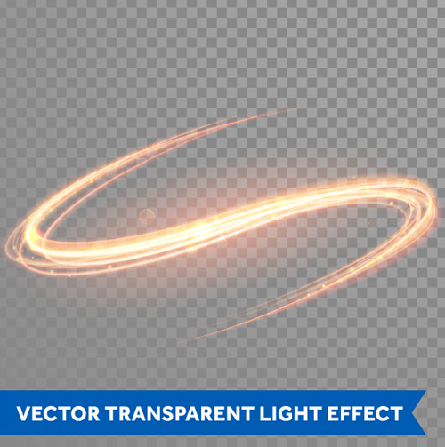 Transparent light effect illustration set vector 14 transparent light illustration effect   