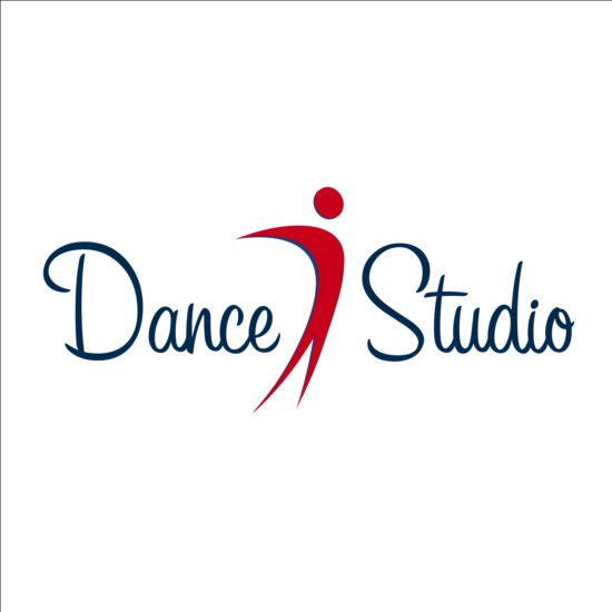 Set of dance studio logos design vector 01 studio logos dance   