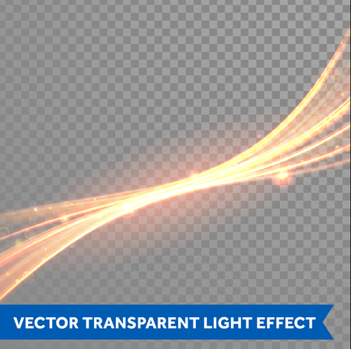 Transparent light effect illustration set vector 03 transparent light illustration effect   