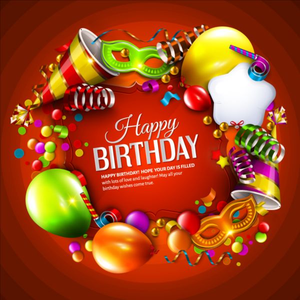 Birthday gift with red background vector red gift birthday background   
