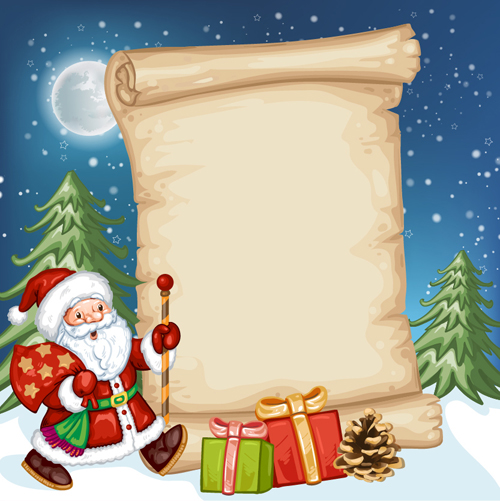 2016 christmas elements with parchment background vector 03 parchment elements christmas background 2016   