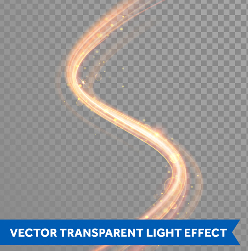 Transparent light effect illustration set vector 09 transparent light illustration effect   