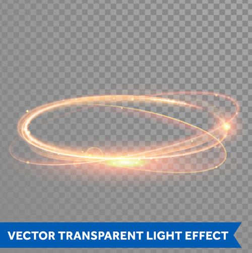 Transparent light effect illustration set vector 18 transparent light illustration effect   