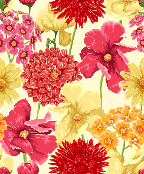 Vintage flower patterns vector graphics 04 vintage patterns flower   