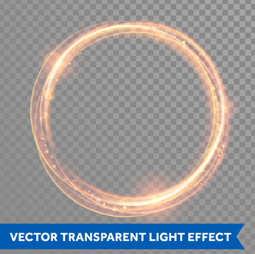 Transparent light effect illustration set vector 17 transparent light illustration effect   