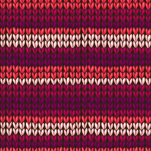 Textures knitted pattern set vector 09 textures pattern knitted   