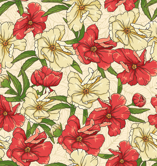 Vintage flower patterns vector graphics 03 vintage patterns flower   