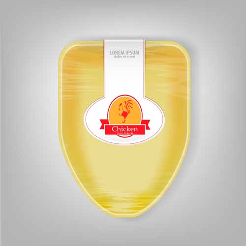 Yellow food container vector material 09 yellow food container   