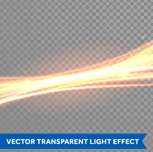 Transparent light effect illustration set vector 07 transparent light illustration effect   