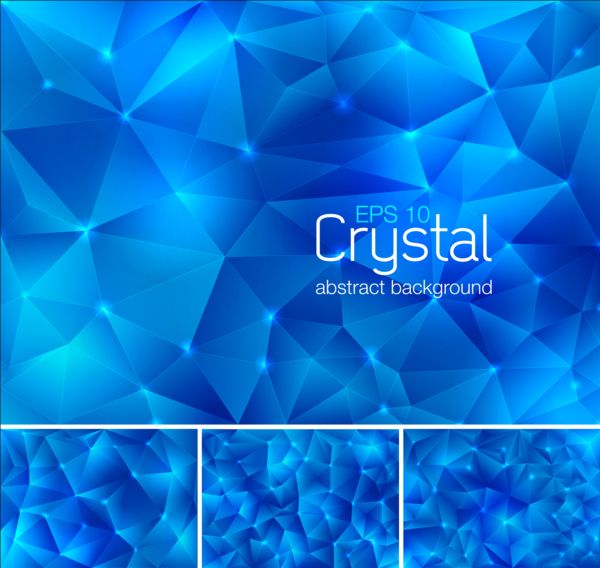 Blue crystal abstract background vector crystal blue background abstract   