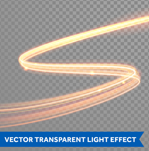 Transparent light effect illustration set vector 06 transparent light illustration effect   