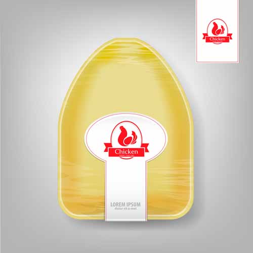 Yellow food container vector material 05 yellow food container   