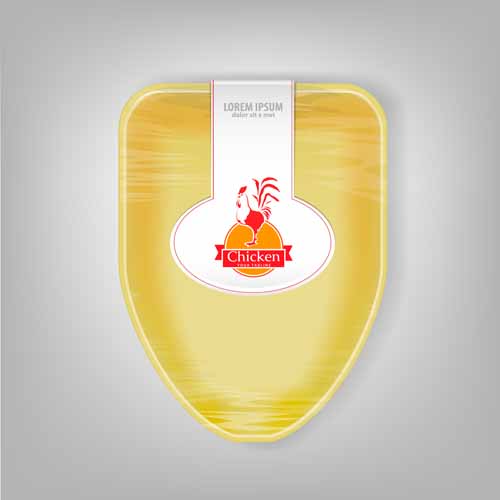 Yellow food container vector material 04 yellow food container   