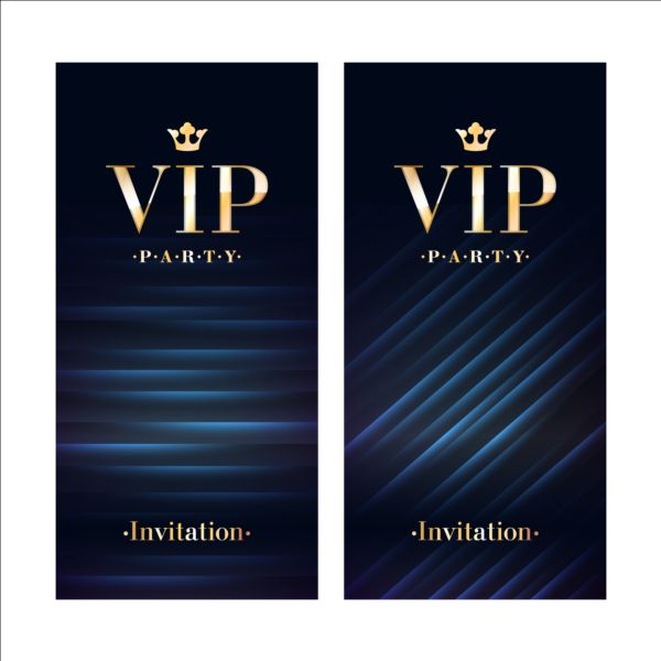 Luxury VIP invitation cards template vector 03 vip template luxury invitation cards   