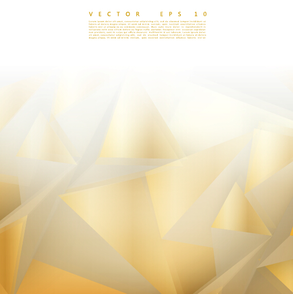 Golden triangle abstract background vector 01 triangle golden background abstract   