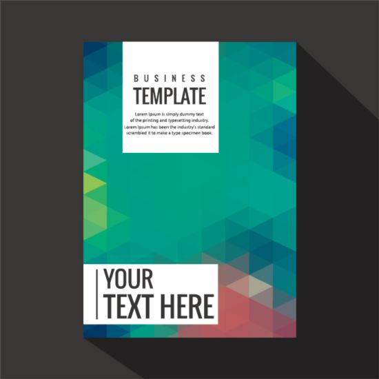 Geometry shapes cover book brochure vector 08 shapes Geometry cover brochure book   
