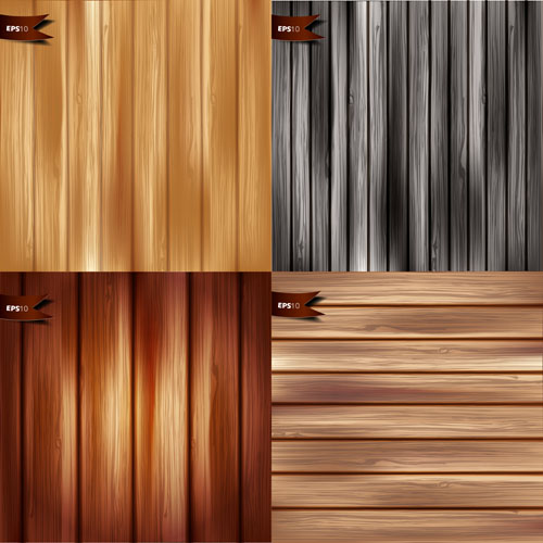 Vector wooden textures background design set 06 wooden textures design background   