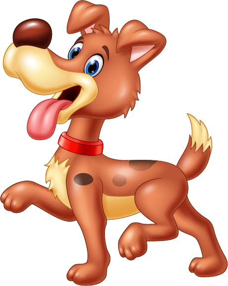 Funny dog cartoon vector 01 funny dog cartoon   