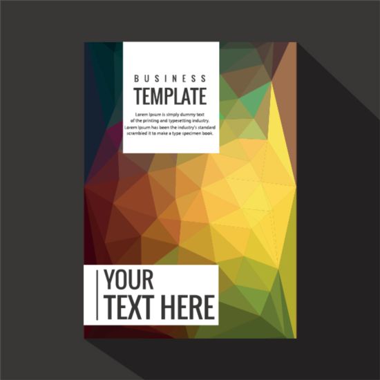 Geometry shapes cover book brochure vector 03 shapes Geometry cover brochure book   