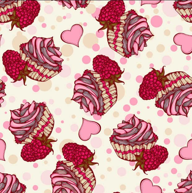 Fruits with cake seamless pattern vector 03 seamless pattern fruits cake   