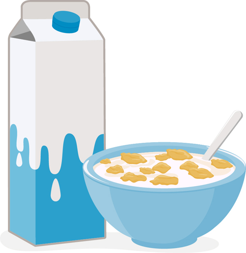milk with cereal vector graphics 01 milk graphics cereal   