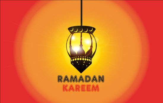 Ramadan Kareem mubarek with lantern background vector 08 ramadan mubarek lantern kareem background   