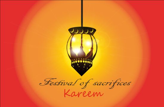 Ramadan Kareem mubarek with lantern background vector 06 ramadan mubarek lantern kareem background   